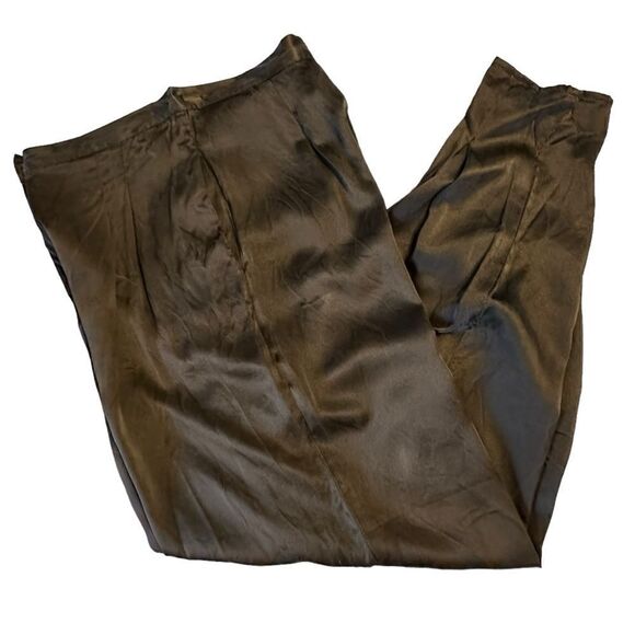 Vintage Flora Kung Collection Black Silk Harem Pants Size 0 - Picture 10 of 10